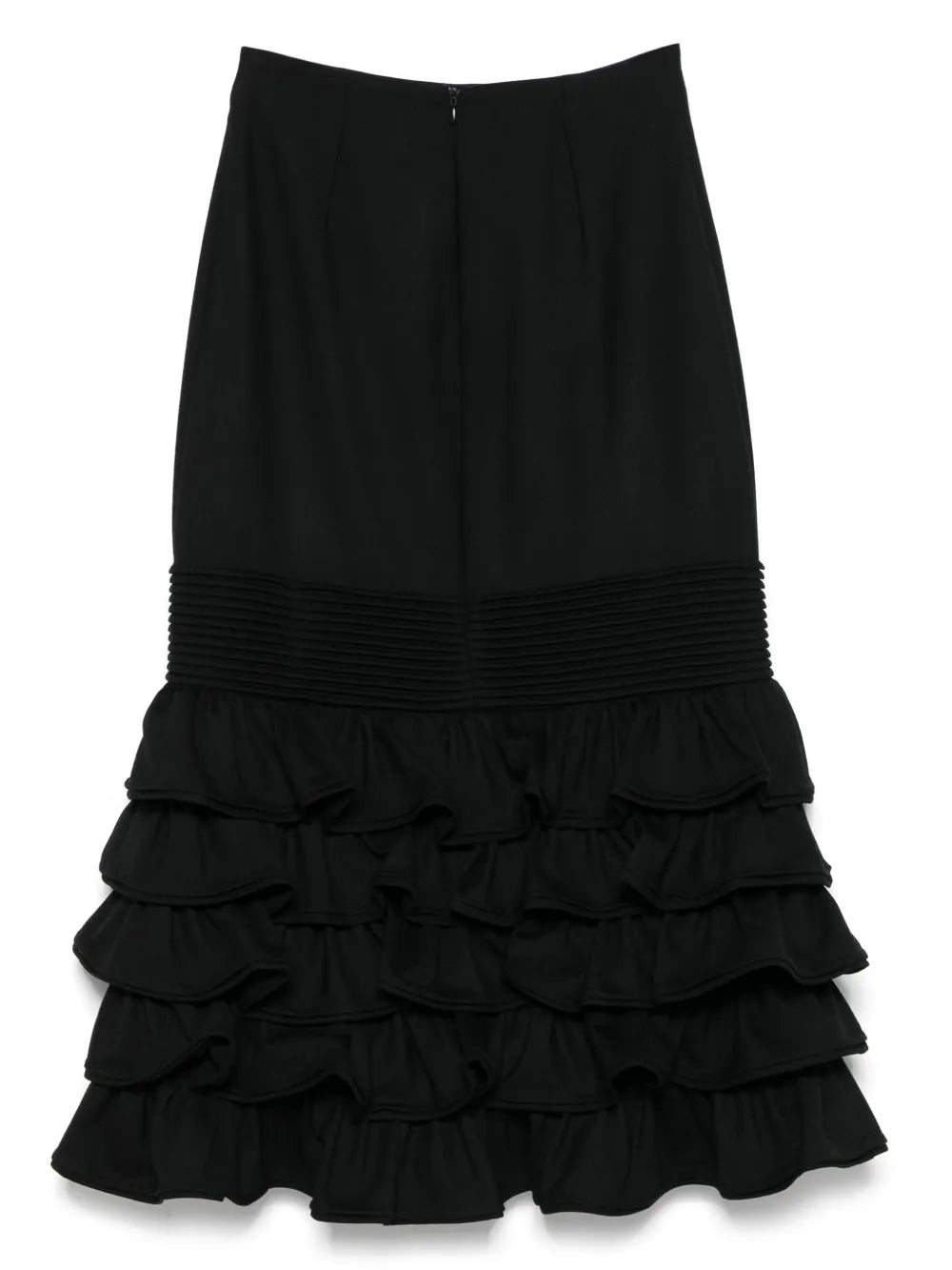 Ruffled Midi Skirt