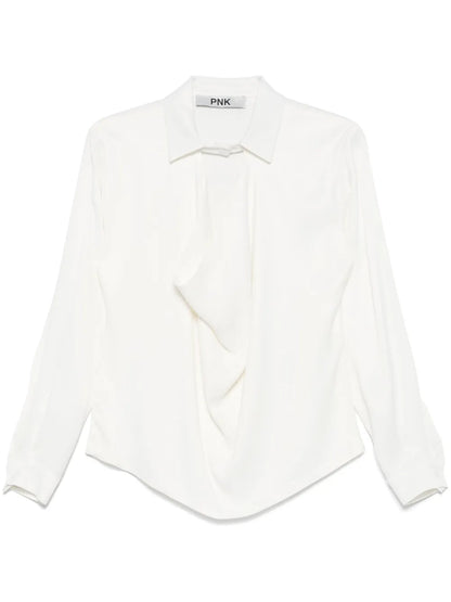 Wrap-Effect Blouse