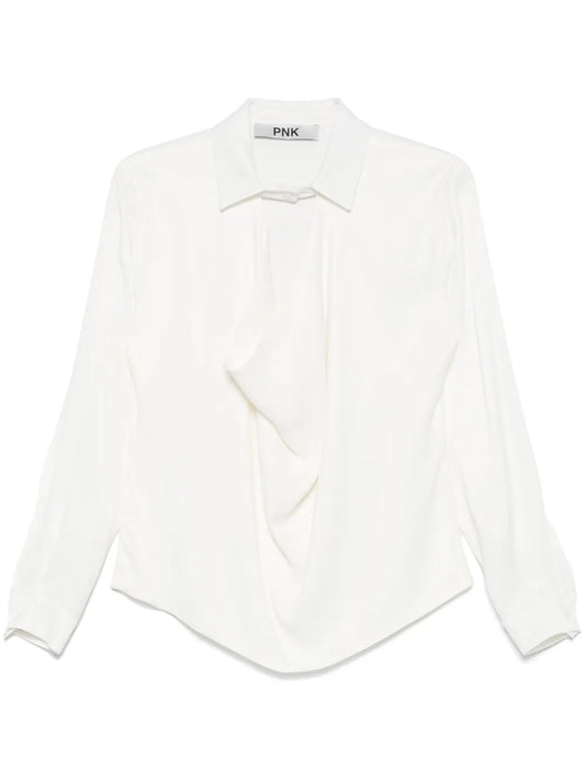 Wrap-Effect Blouse