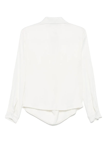 Wrap-Effect Blouse