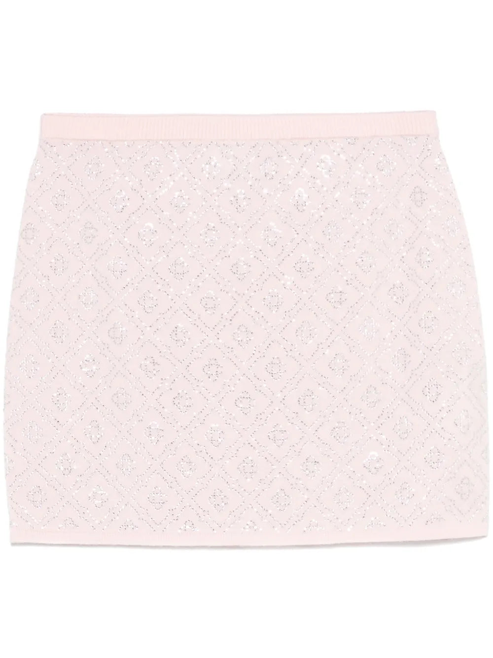 Crystal-Monogram Mini Skirt