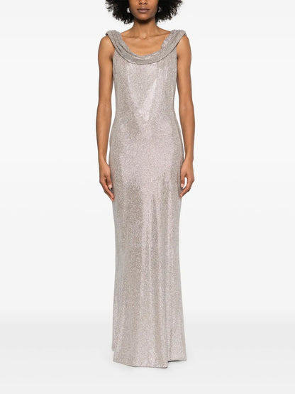 Crystal-Embellished Gown
