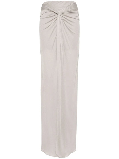 Knot-Detail Maxi Skirt