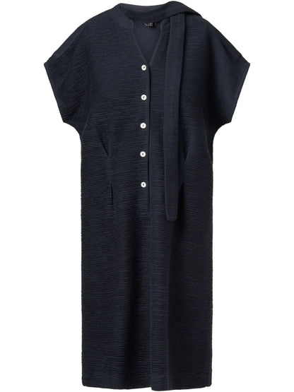 Half-Front-Buttoned Dress