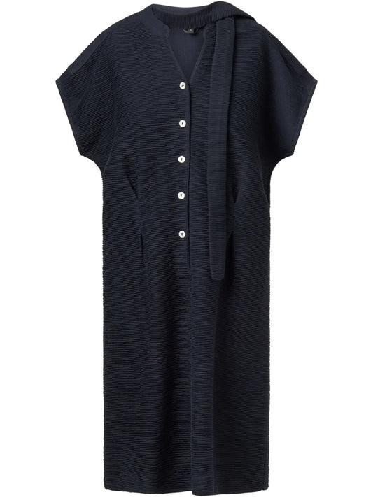 Half-Front-Buttoned Dress