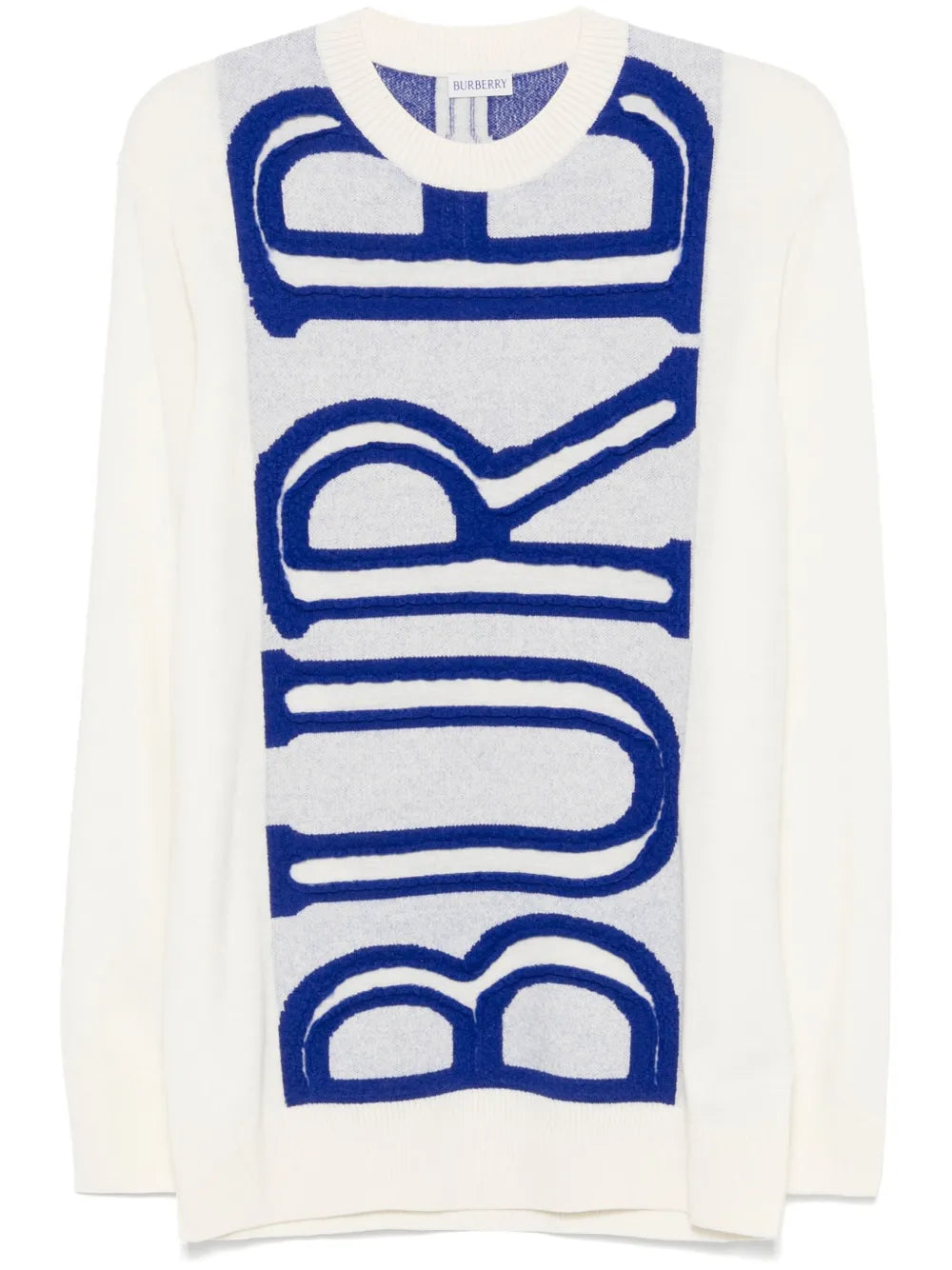 Intarsia-Logo Wool Sweater