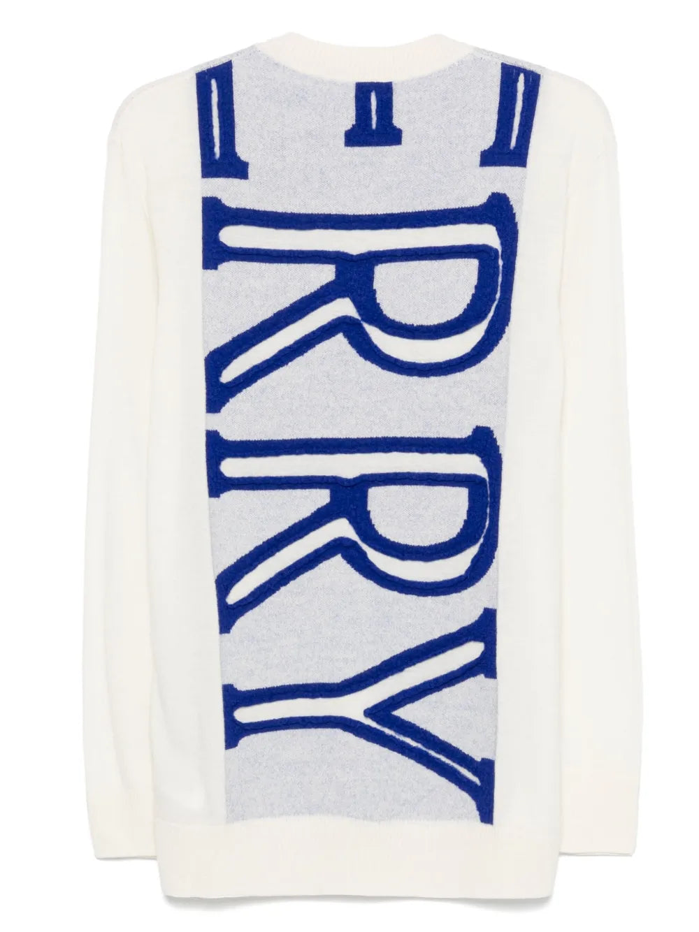 Intarsia-Logo Wool Sweater