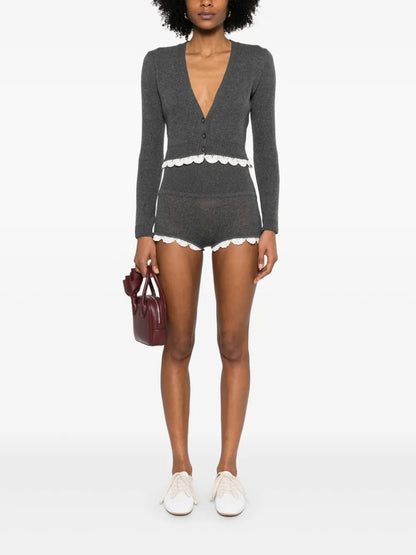 Knitted Cashmere Shorts