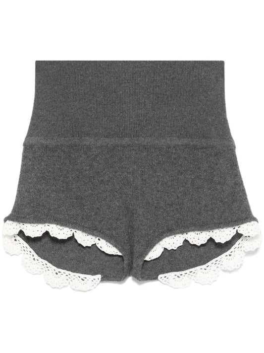 Knitted Cashmere Shorts