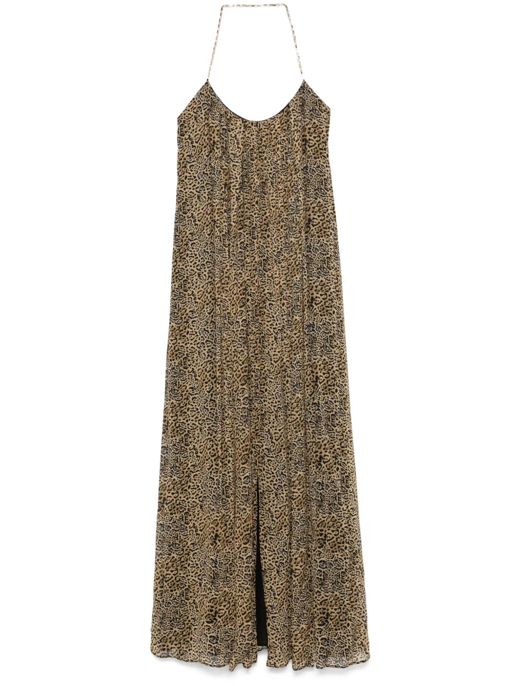Leopard-Print Maxi Dress