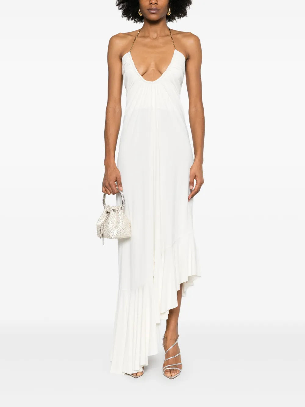 Chain-Detail Gown