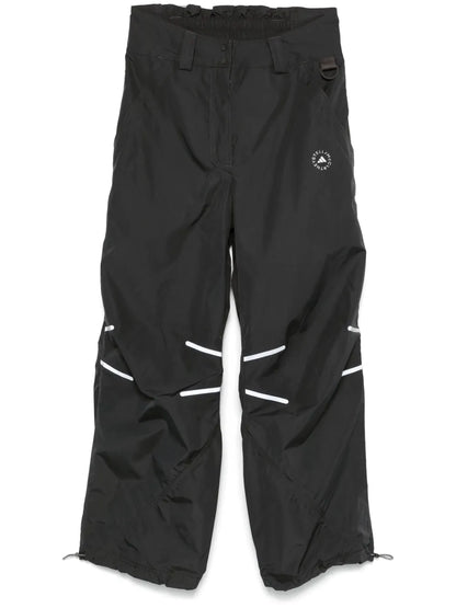 Wide-Leg Track Trousers