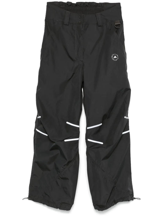 Wide-Leg Track Trousers