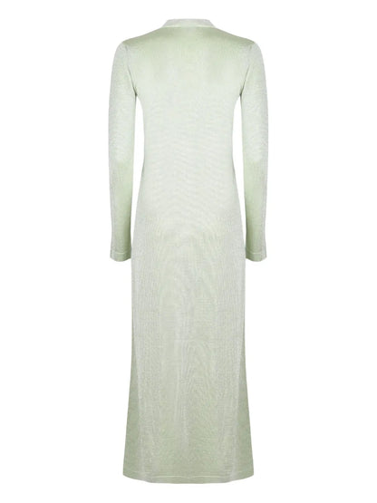 V-Neck Midi Dress