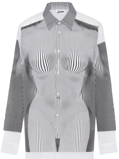 The Petit Grand Pinstripe Body Morphing Shirt