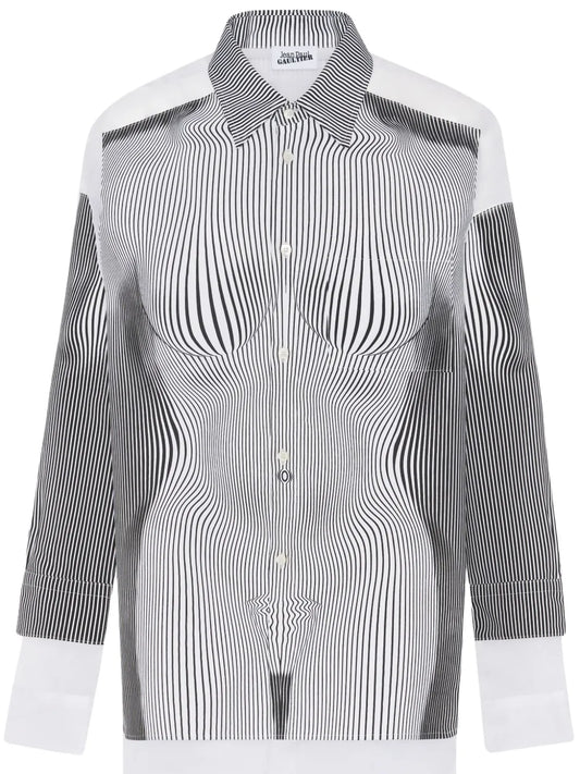 The Petit Grand Pinstripe Body Morphing Shirt