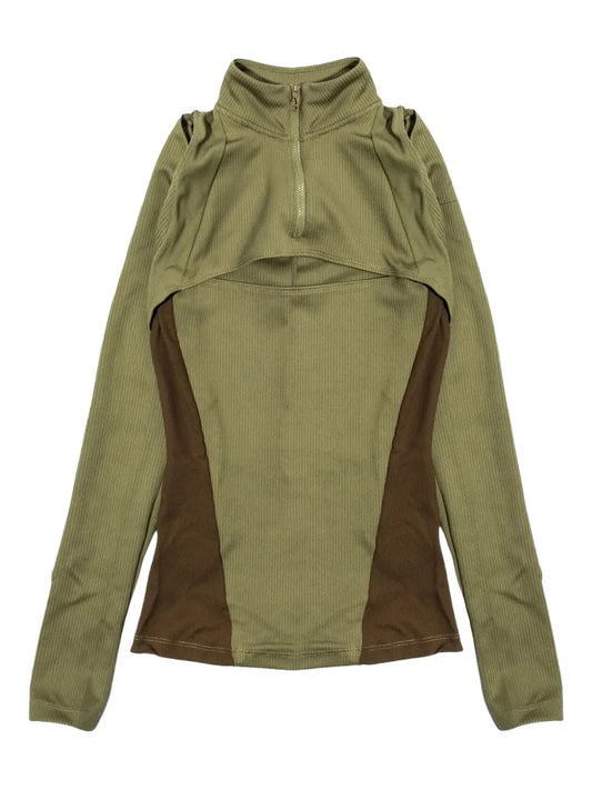 23 Engineered "Olive Green" Long-Sleeve Top