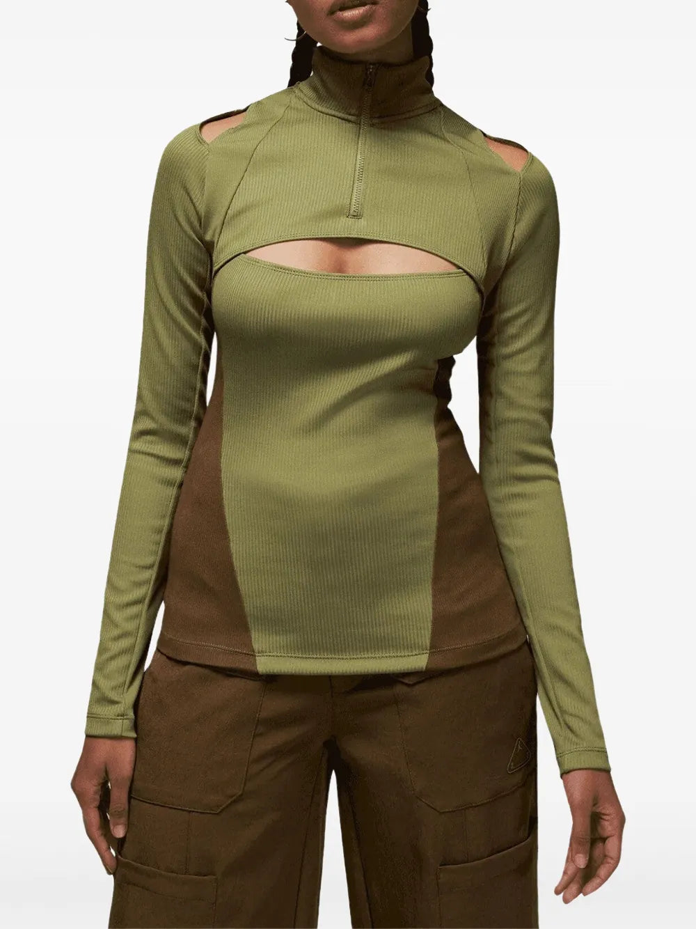 23 Engineered "Olive Green" Long-Sleeve Top