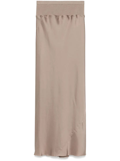 Calf Bias Midi Skirt