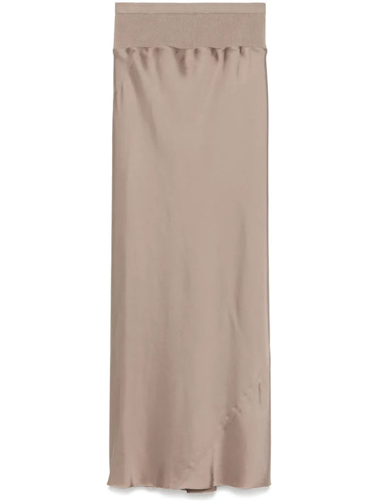 Calf Bias Midi Skirt