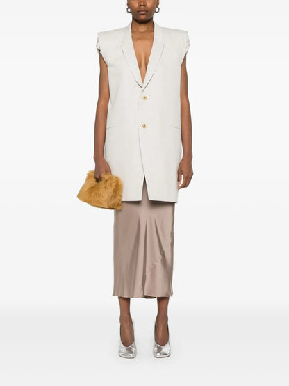 Calf Bias Midi Skirt