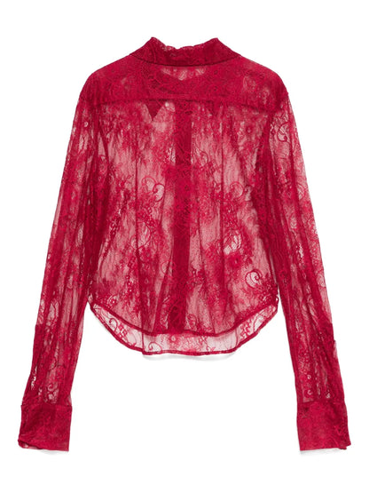 Floral-Lace Shirt
