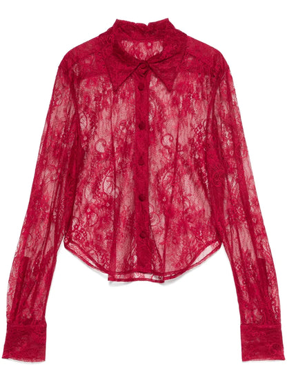 Floral-Lace Shirt