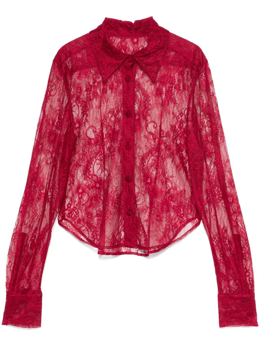 Floral-Lace Shirt
