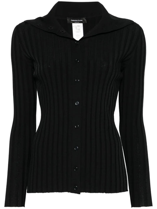 Ribbed-Knit Cardigan