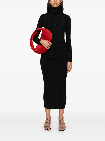 Ribbed-Knit Cardigan