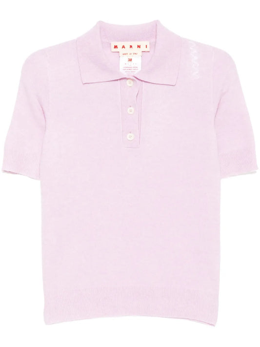 Embroidered Polo Top