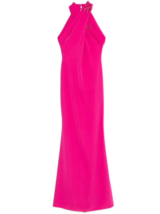 Crystal-Embellished Maxi Dress