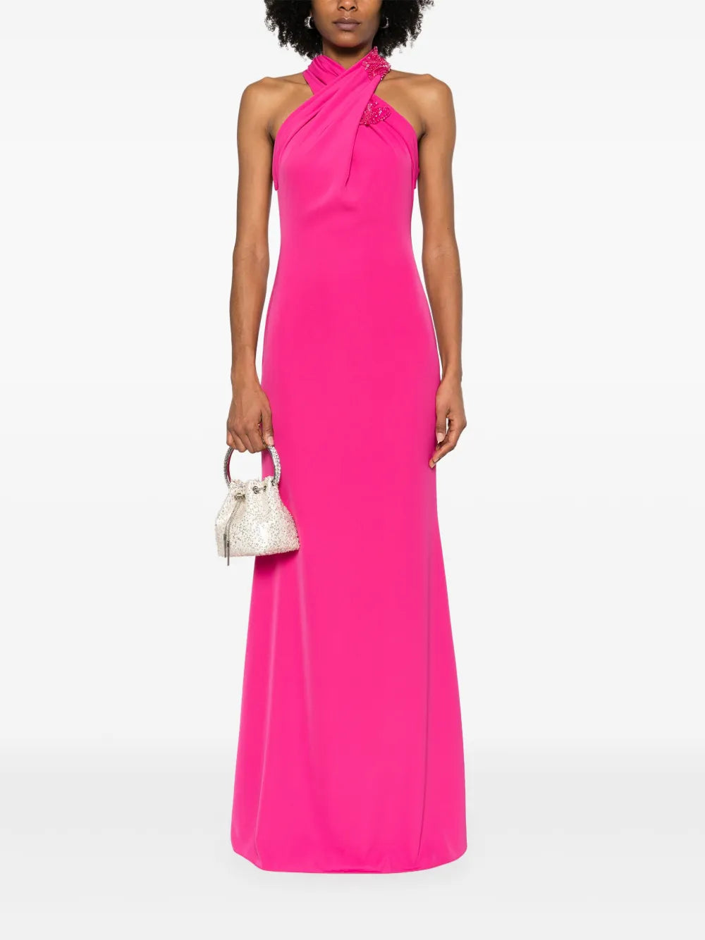 Crystal-Embellished Maxi Dress