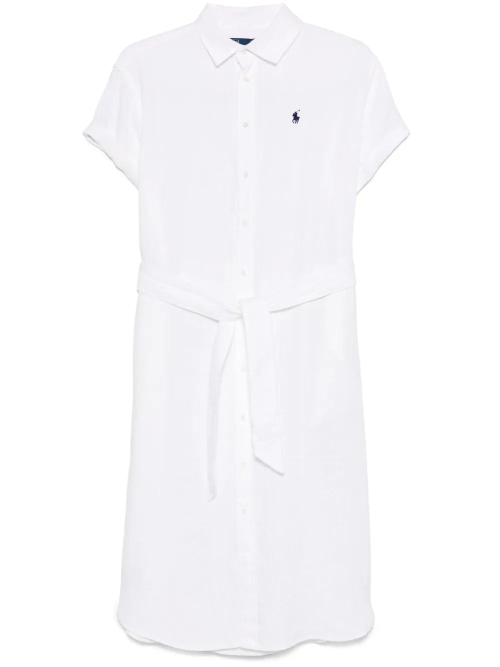 Oxford Belted Midi Dress