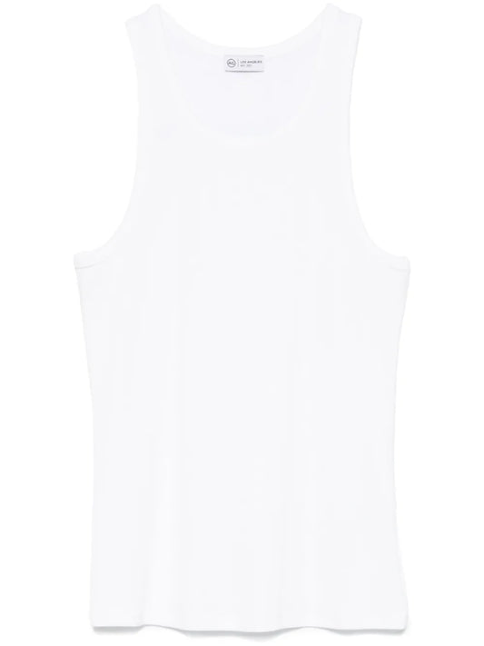 Fine-Ribbed Tank Top