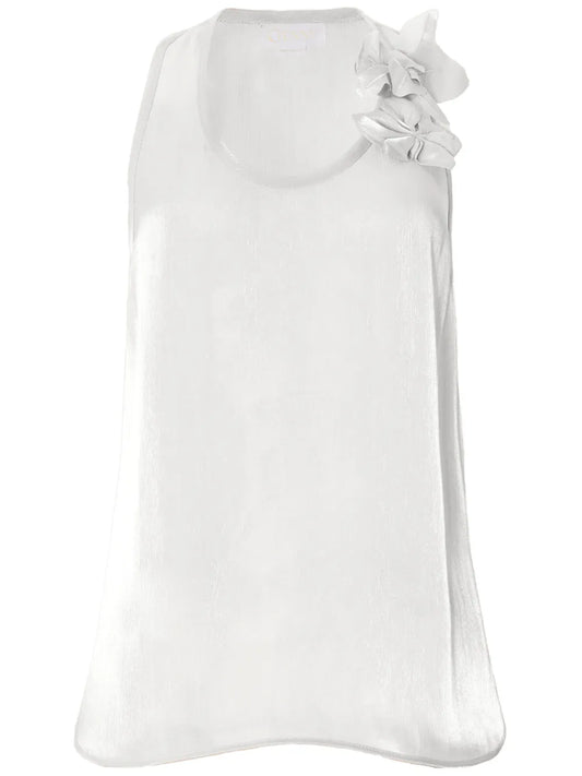 Orchid-Appliqué Top