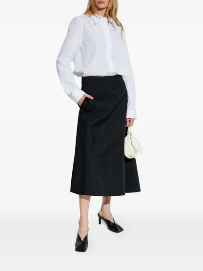 Asymmetric Midi Skirt