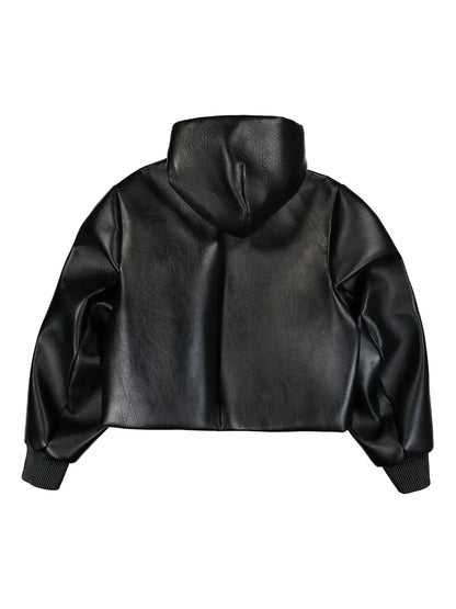Leather Cropped Jacket