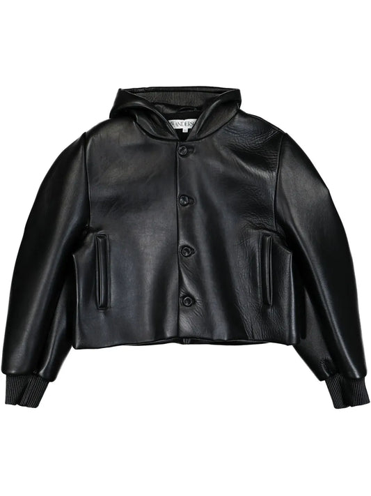 Leather Cropped Jacket