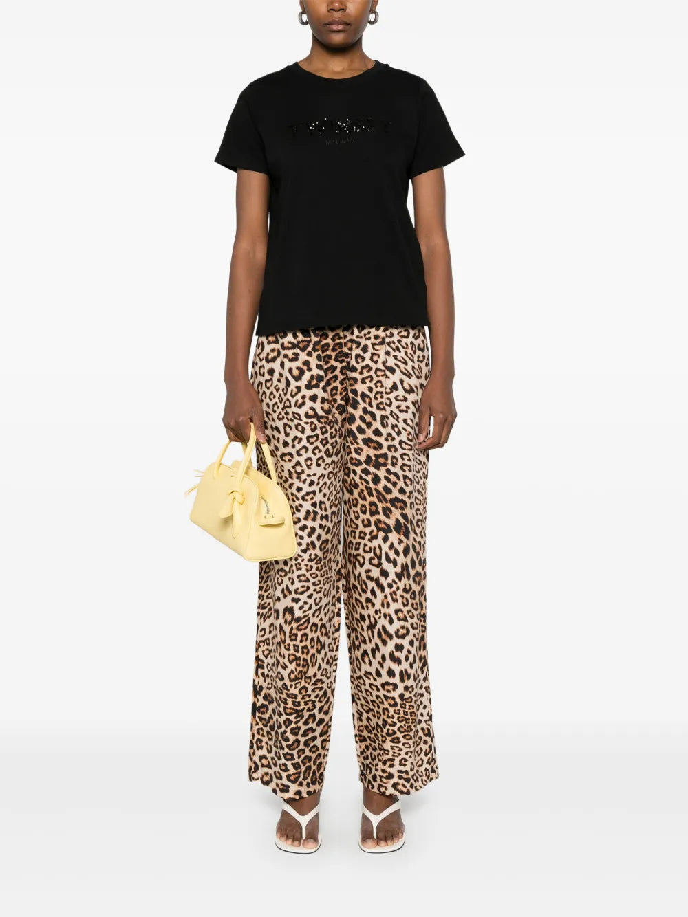 Sequinned-Logo T-Shirt