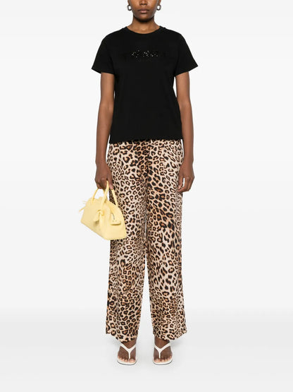 Sequinned-Logo T-Shirt