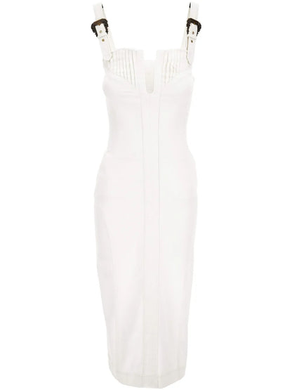 Buckle-Detail Dress