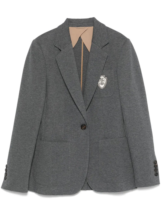 Badge-Detail Blazer