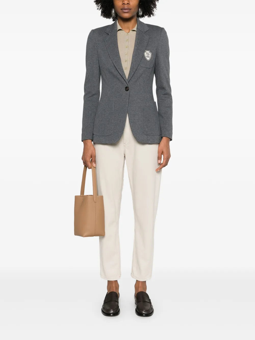 Badge-Detail Blazer