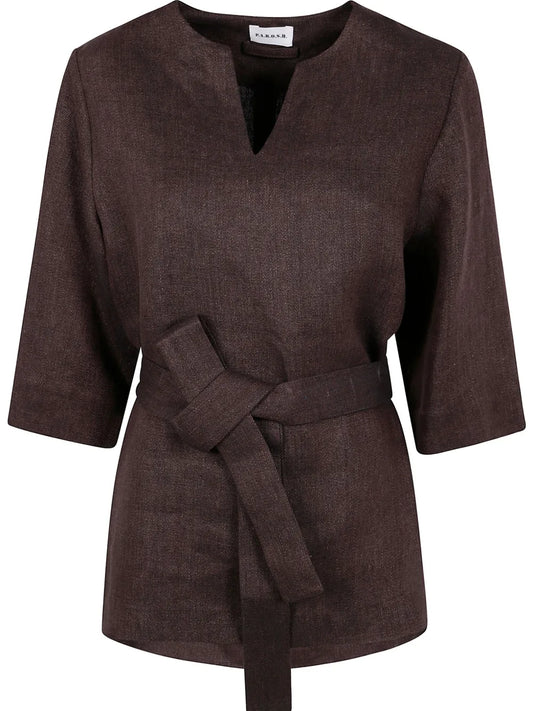 Belted Blouse