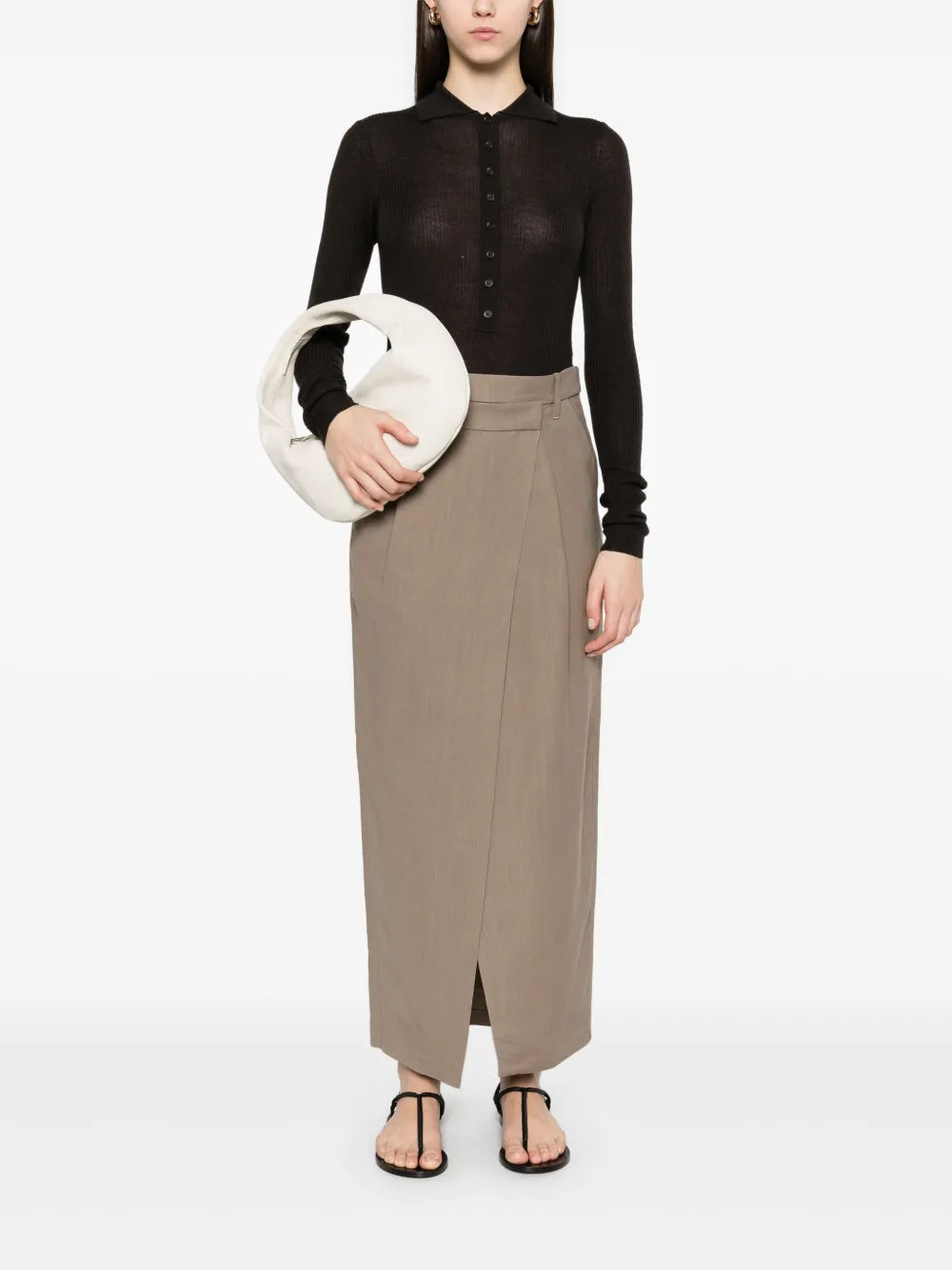 Asymmetric Midi Skirt