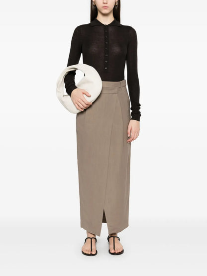 Asymmetric Midi Skirt