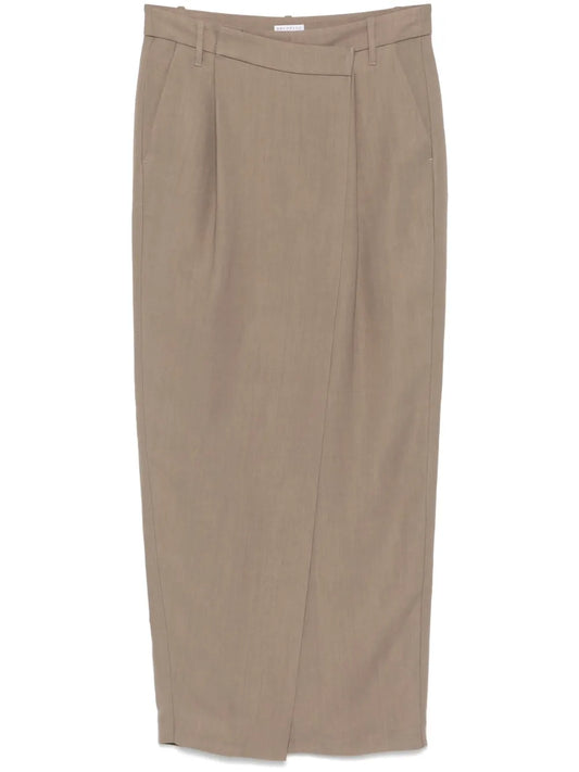 Asymmetric Midi Skirt