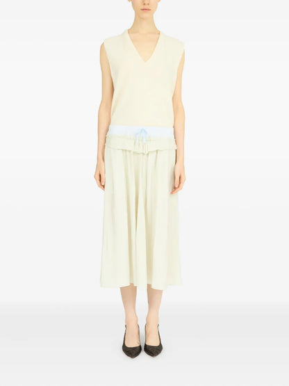 Poplin Midi Skirt