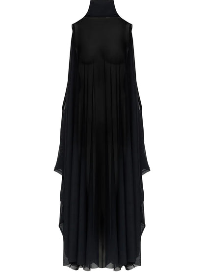 Semi Sheer Maxi Dress